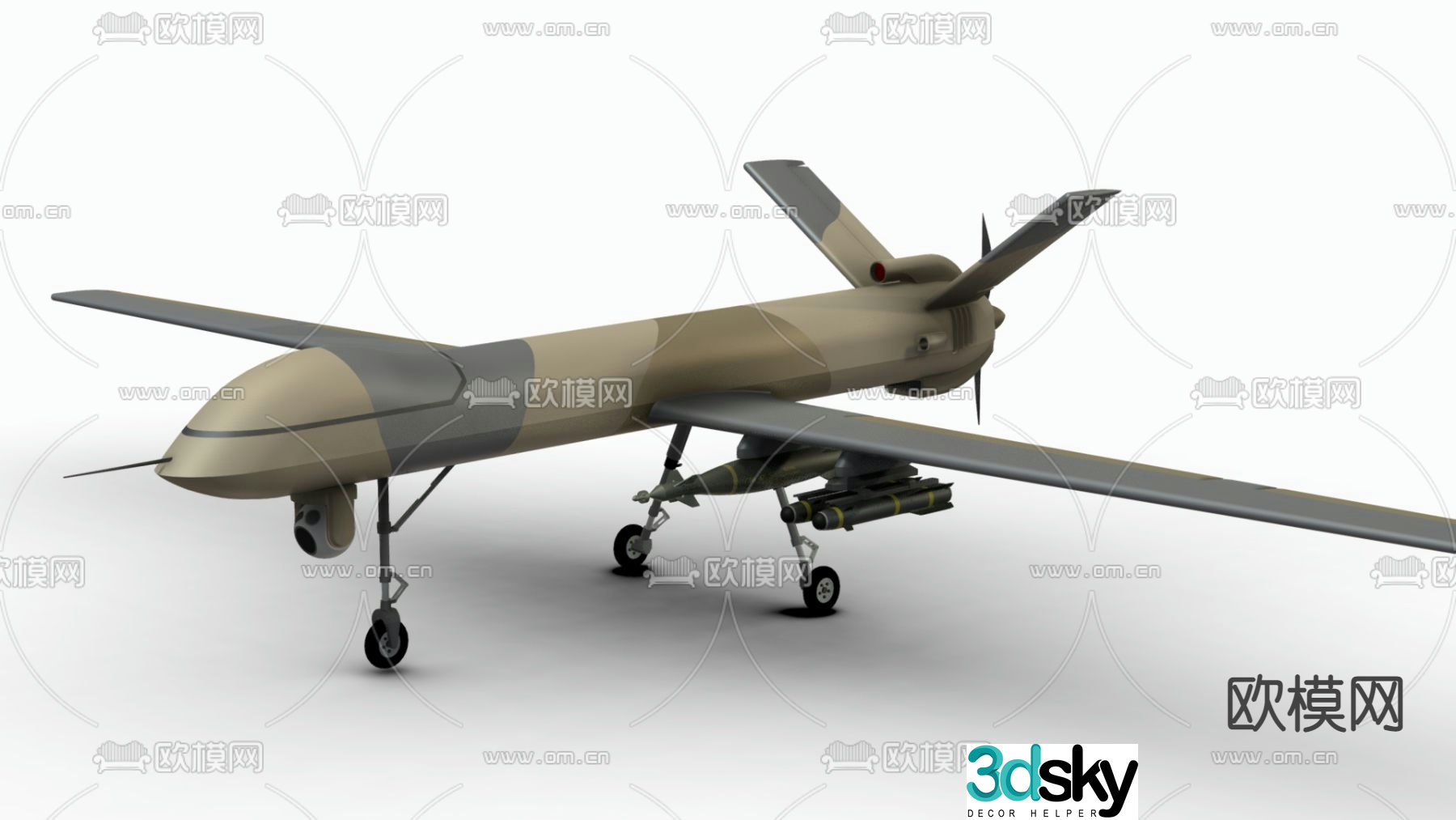 bomber fighter plane 3d model