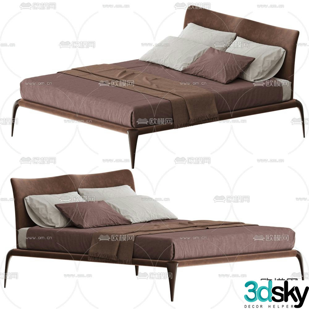 MisuraEmme double bed 3d model