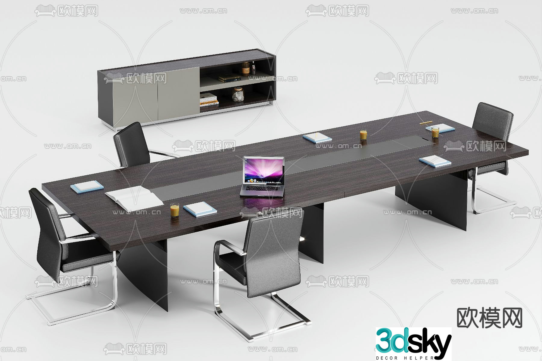 Modern conference table conference table 3d model