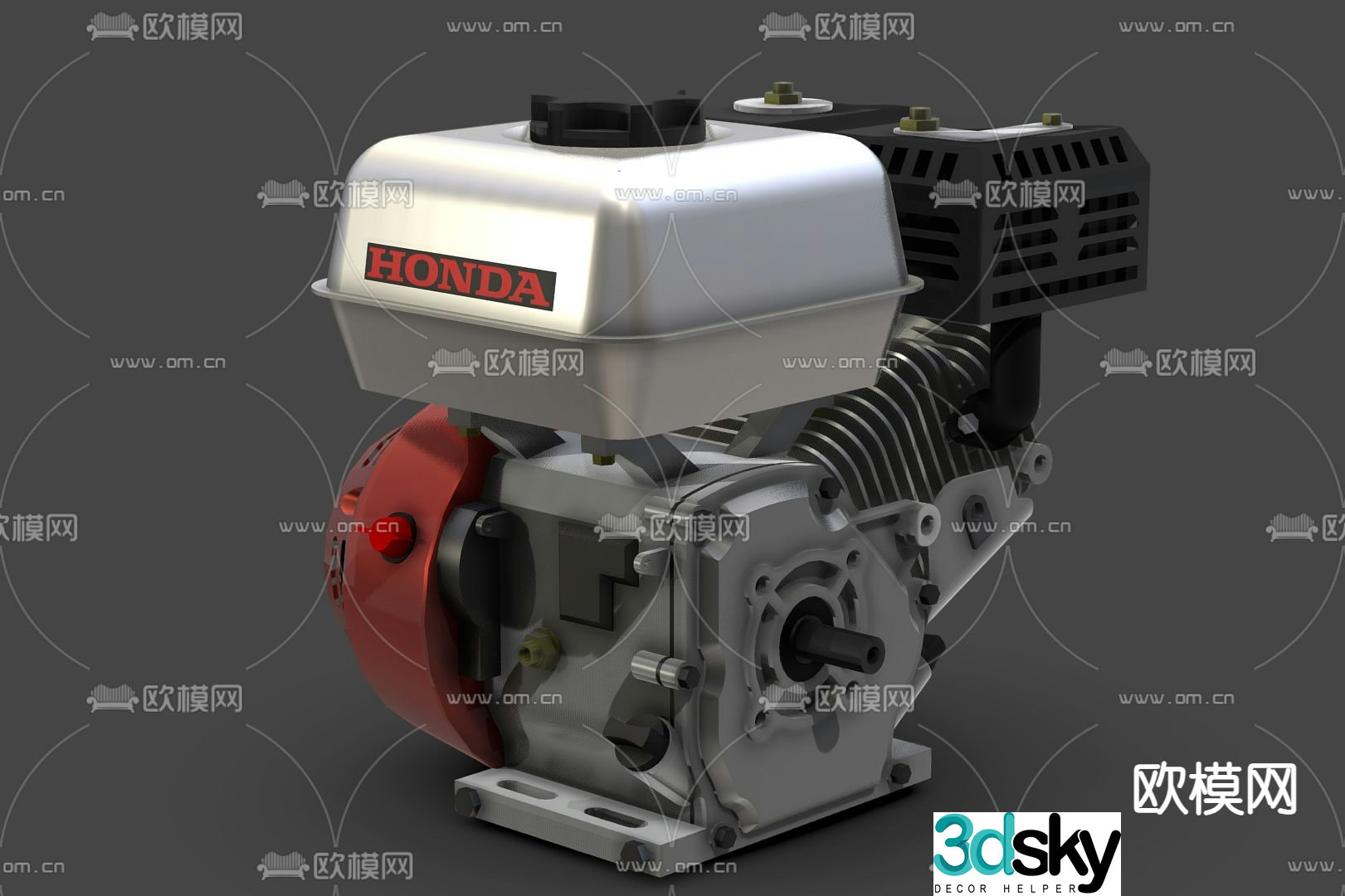 Engine agricultural machinery engine 3d model