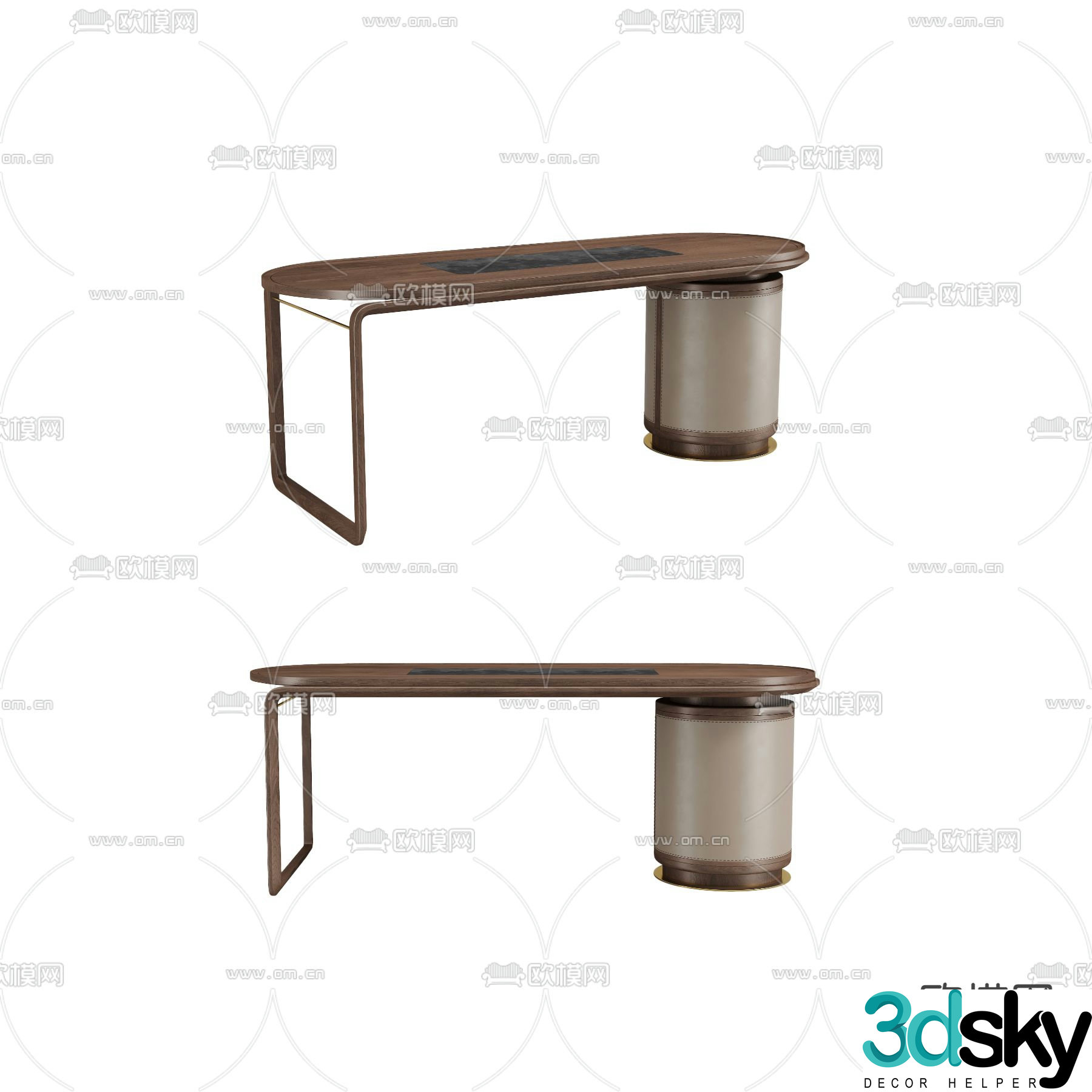 New Chinese tea table tea table 3D model