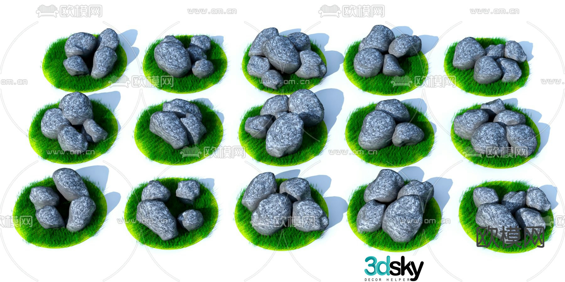 Landscape Stone Stone Stone 3d model