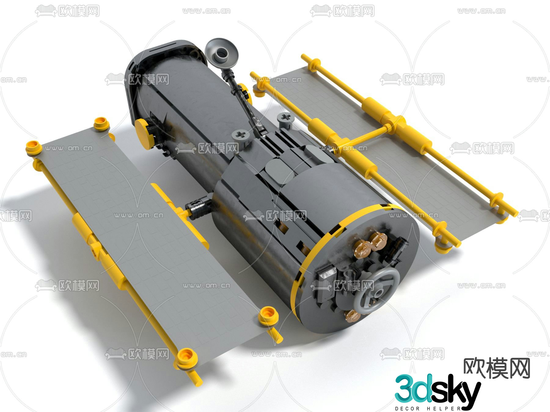 satellite spacecraft spacecraft 3d model