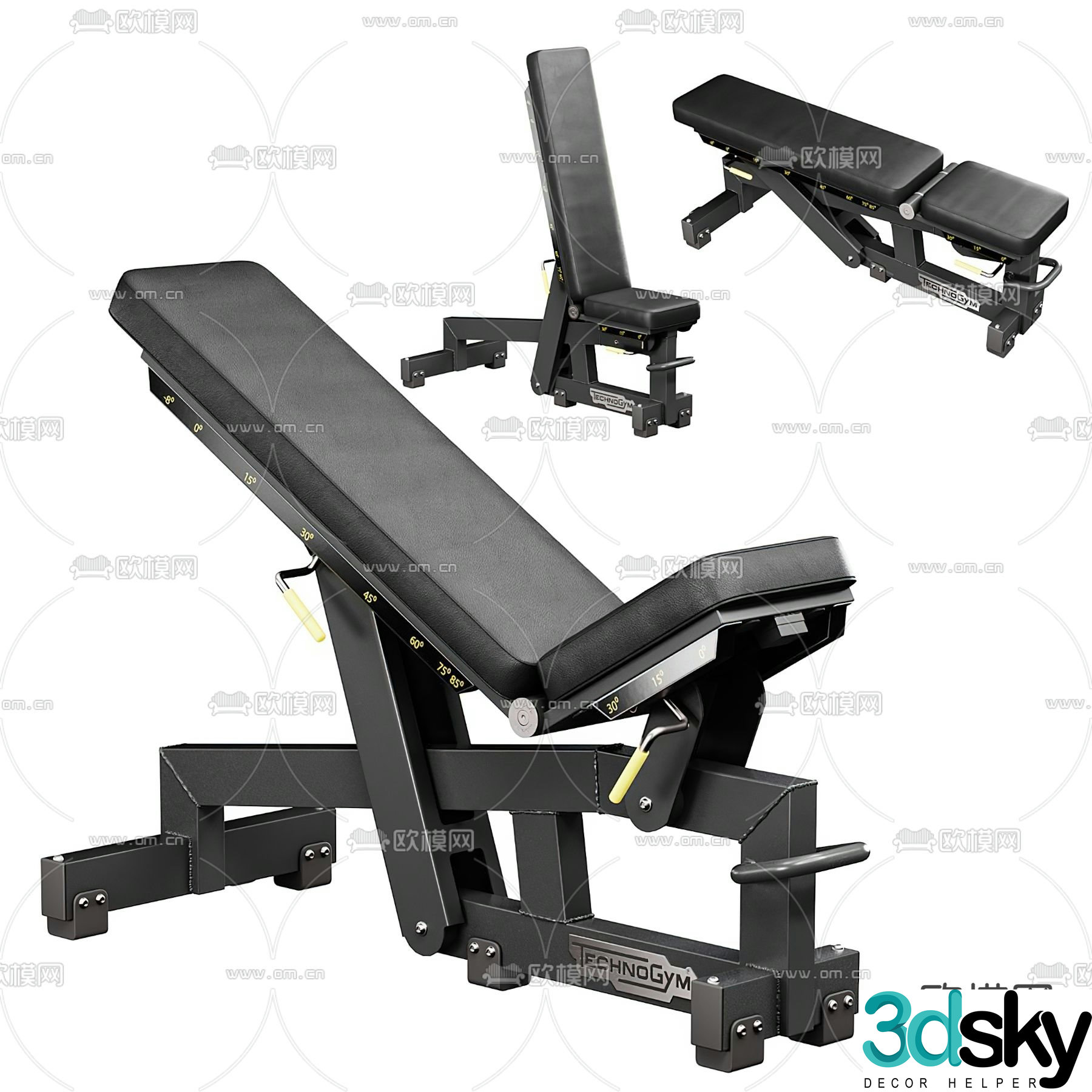 Modern sports equipment 3d model