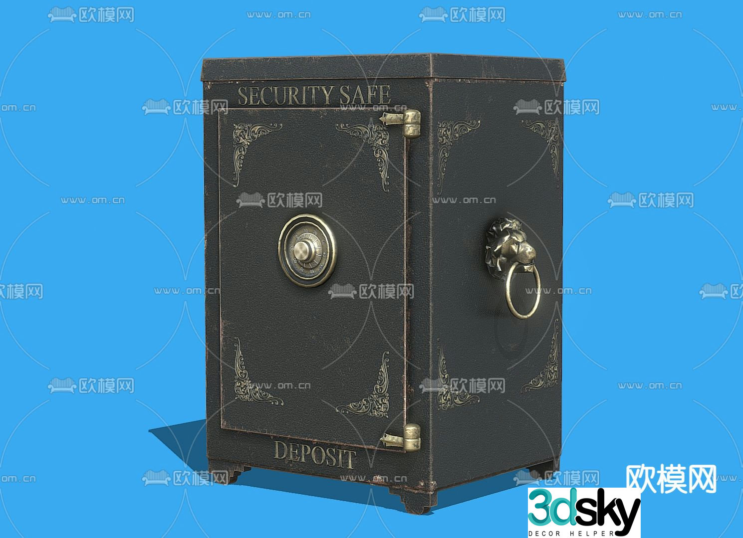 European safe safe 3d model