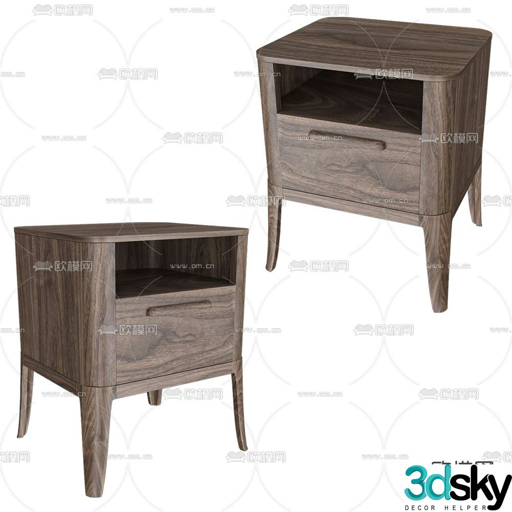YourFoRest bedside table 3d model