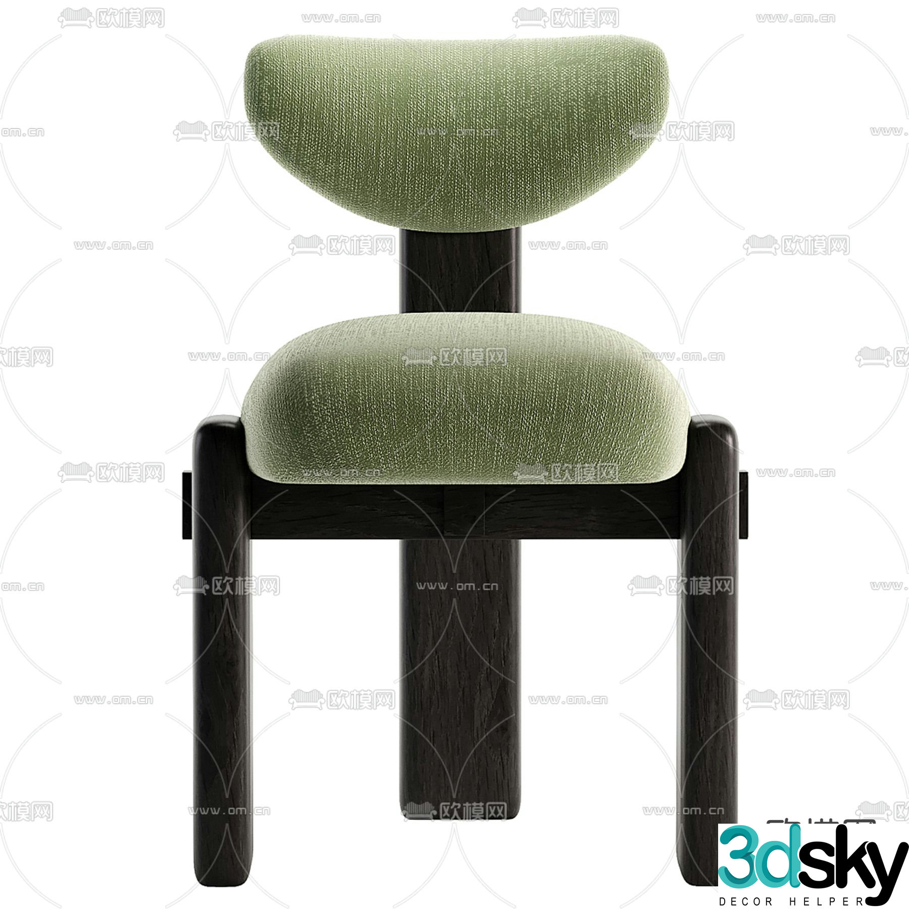 Daniel House modern chair dining chair 3d model