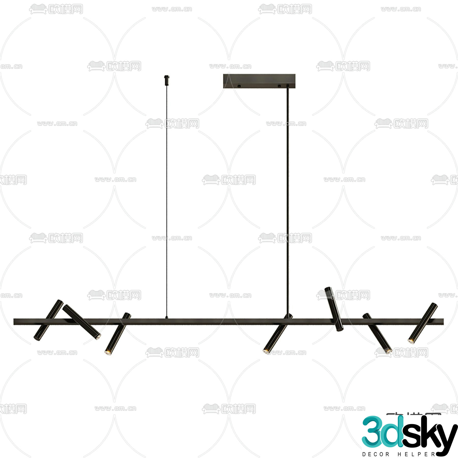 Creative chandelier art chandelier 3d model