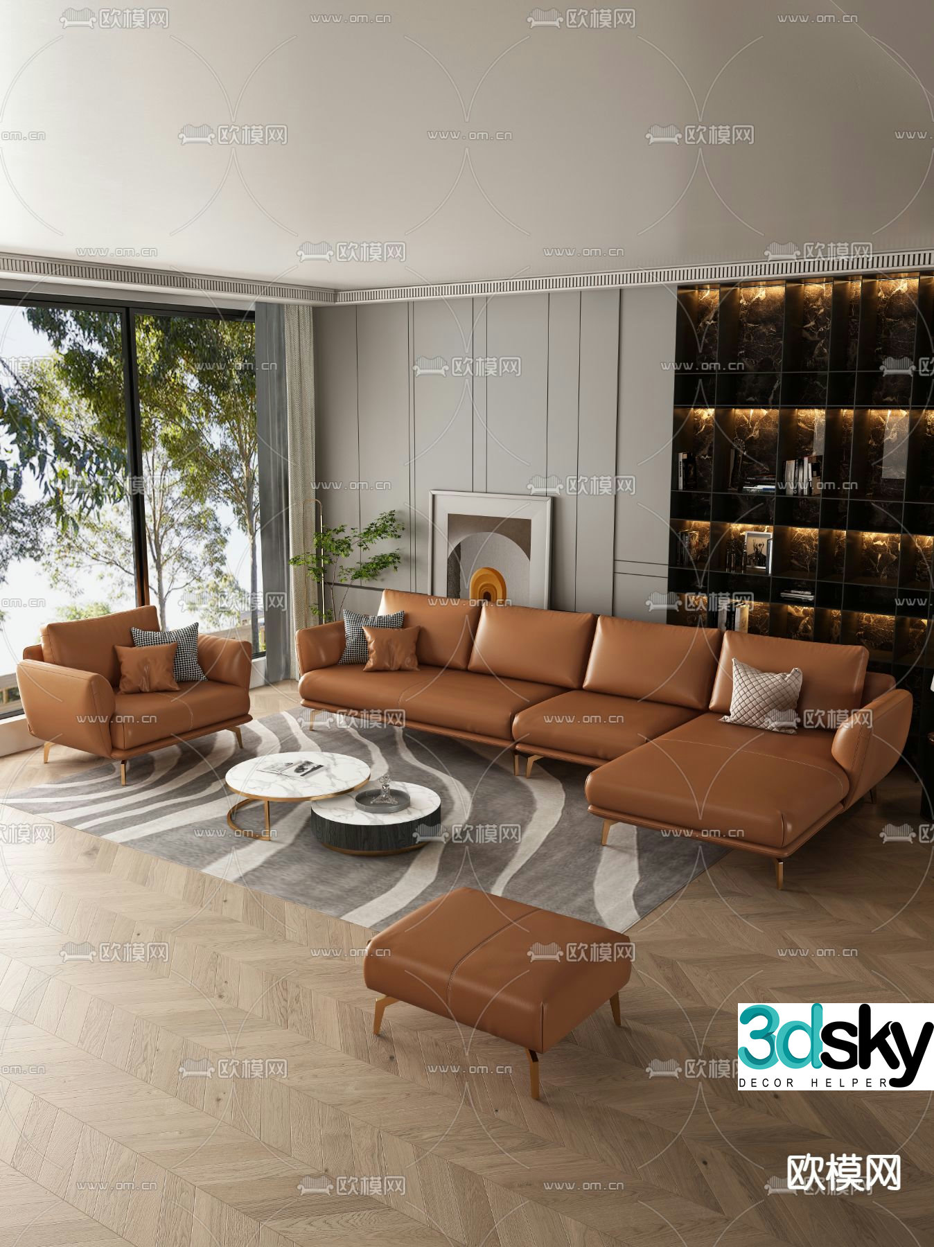 modular sofa 3d model