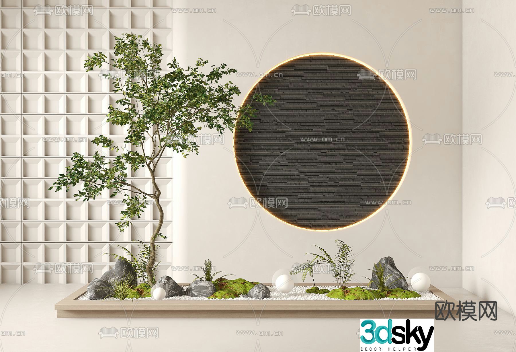 Landscape sketch landscape landscaping 3d model
