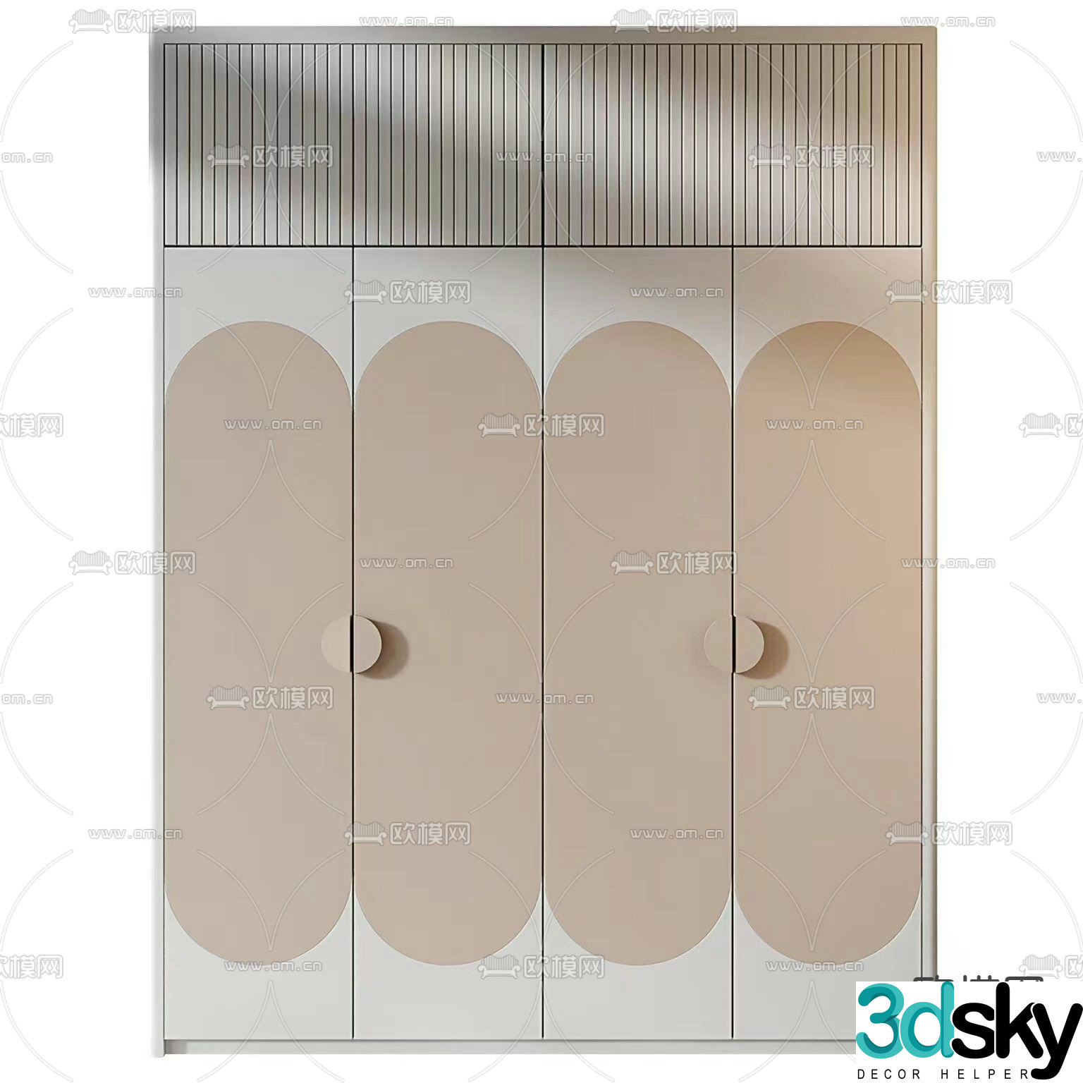 Modern wardrobe 3d model