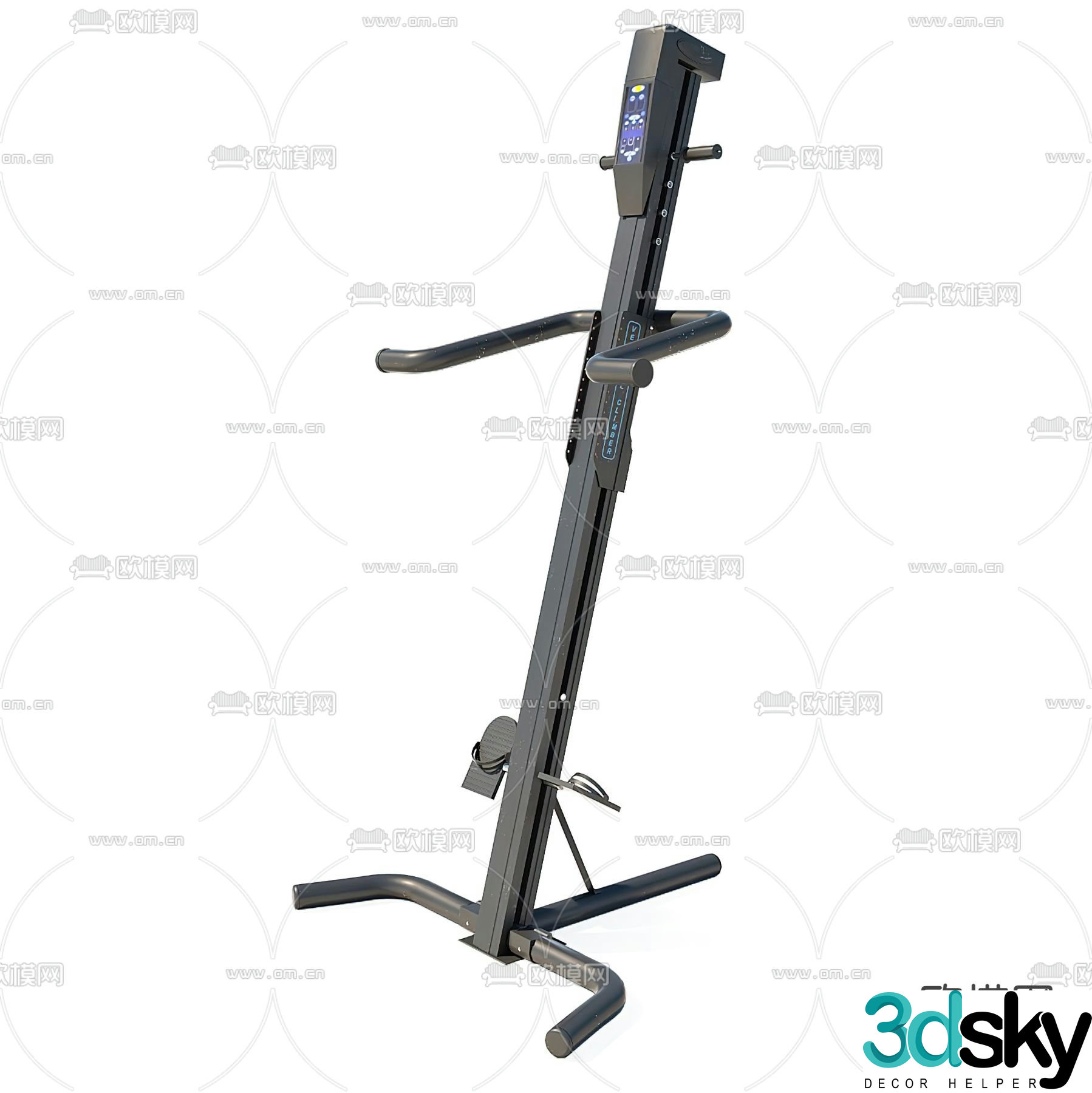 Fitness equipment spinning 3d model