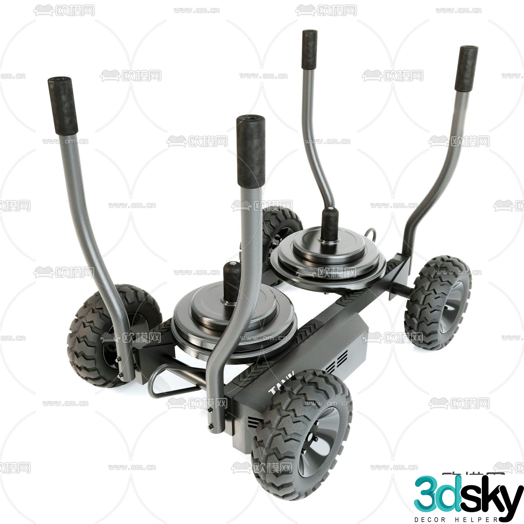 Fitness equipment spinning 3d model