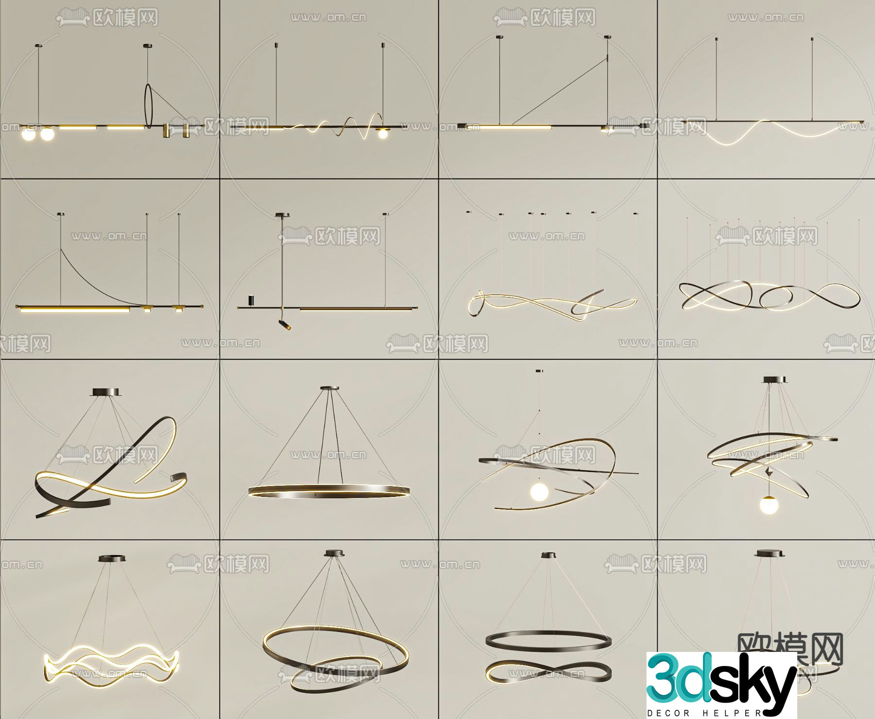 chandelier art chandelier 3d model