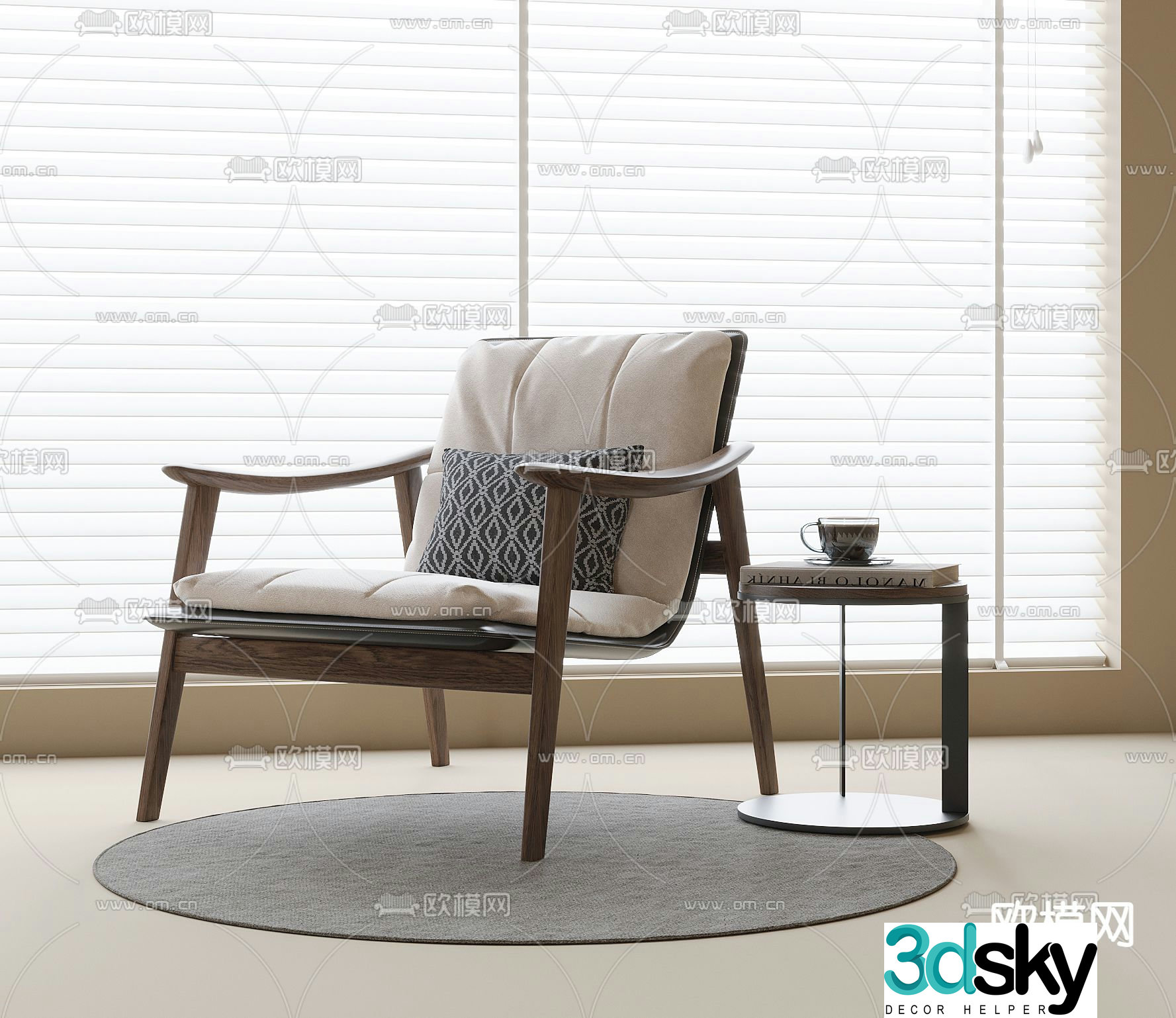 chair leisure chair 3d model