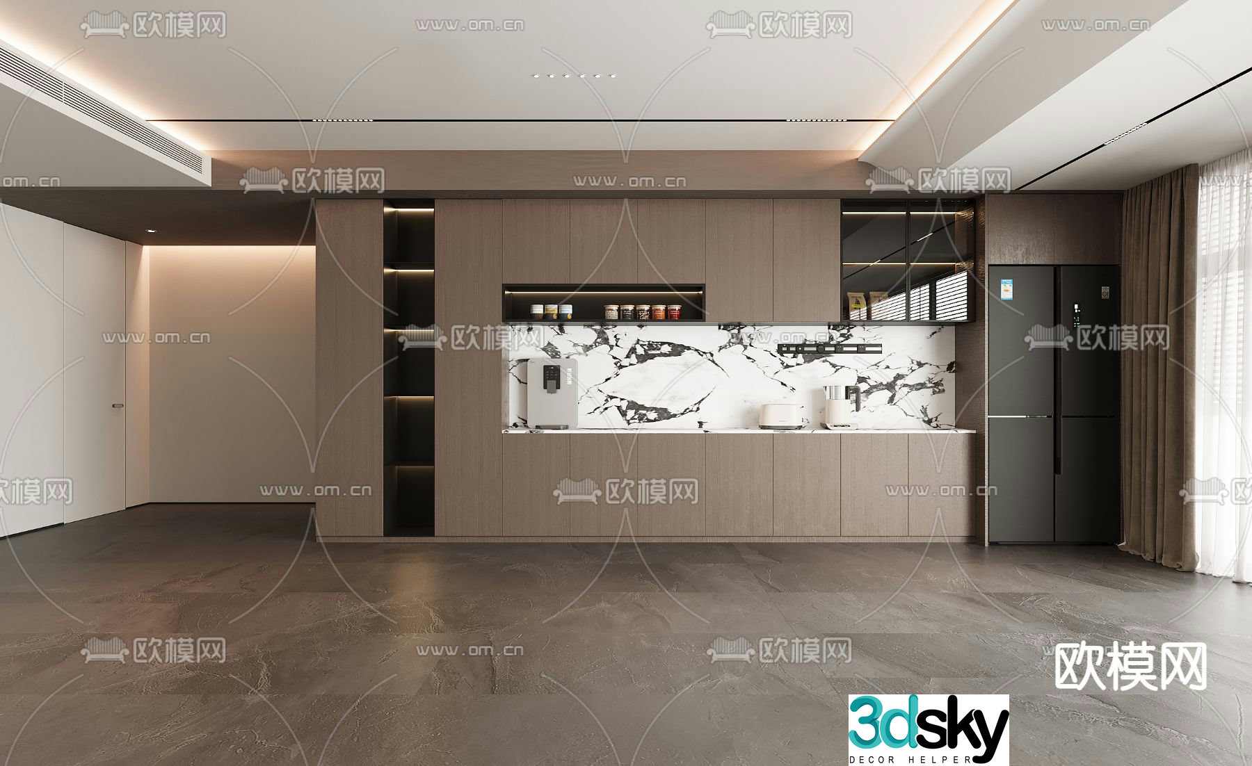 Modern sideboard 3d model