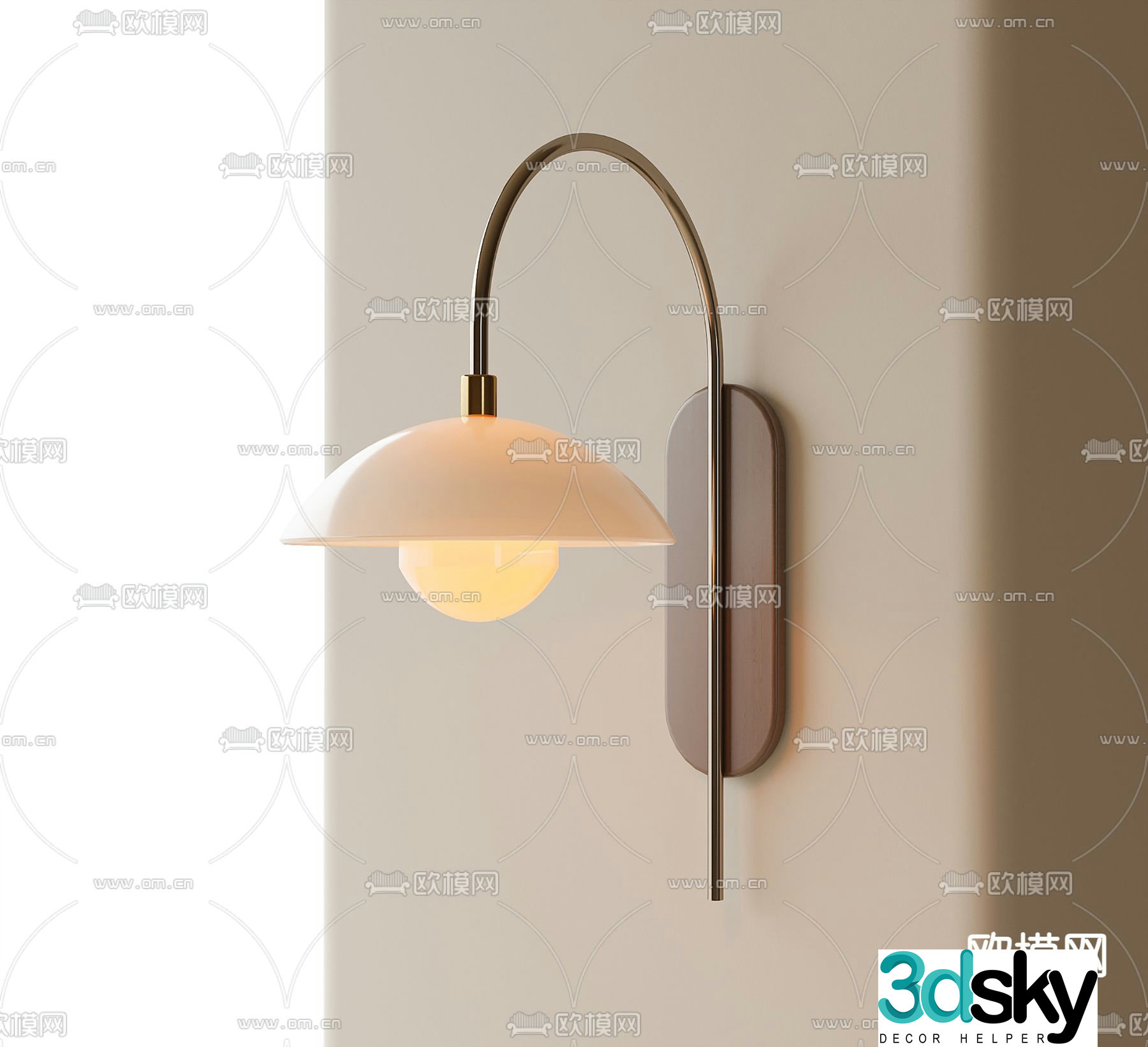 Wall lamp bedside lamp 3d model