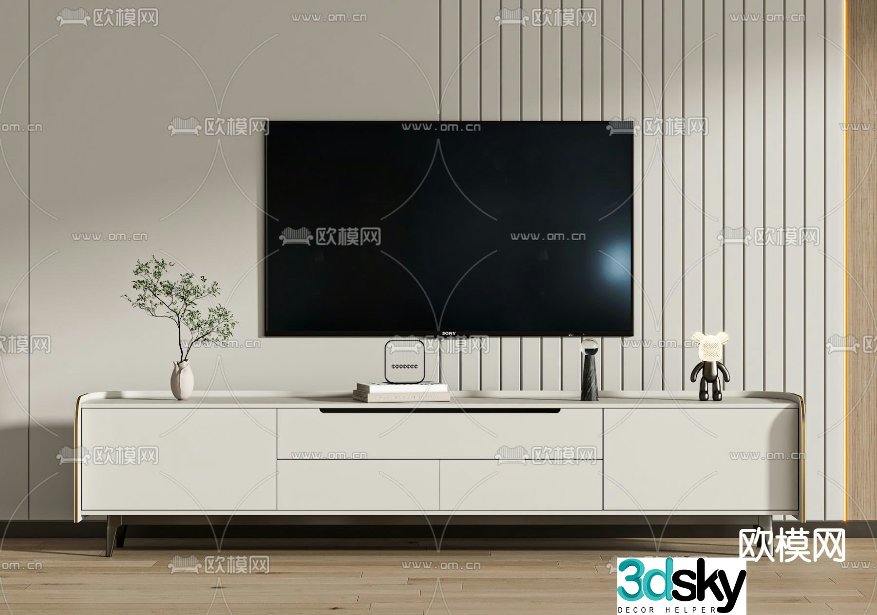 Modern TV cabinet 3d model
