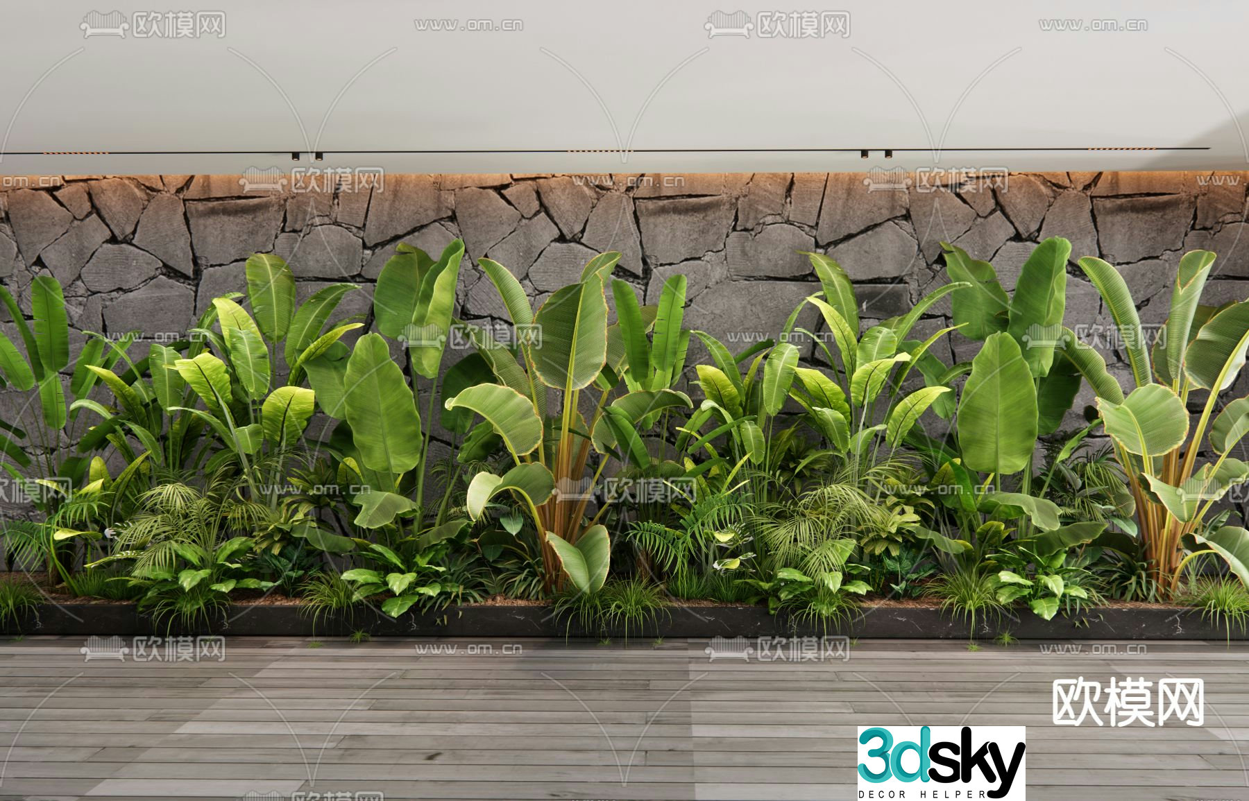 Plant heap flowers and plants houseplant 3d model