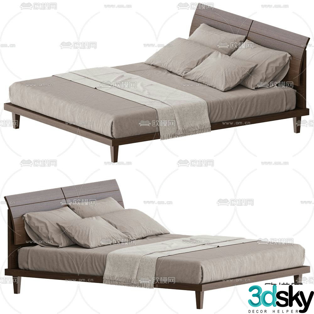 MisuraEmme double bed 3d model