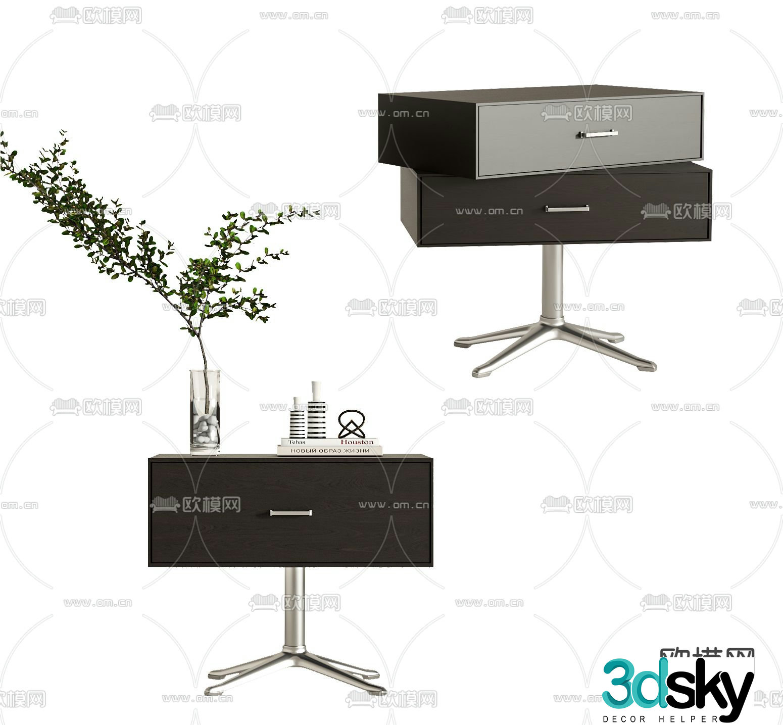 bedside table 3d model