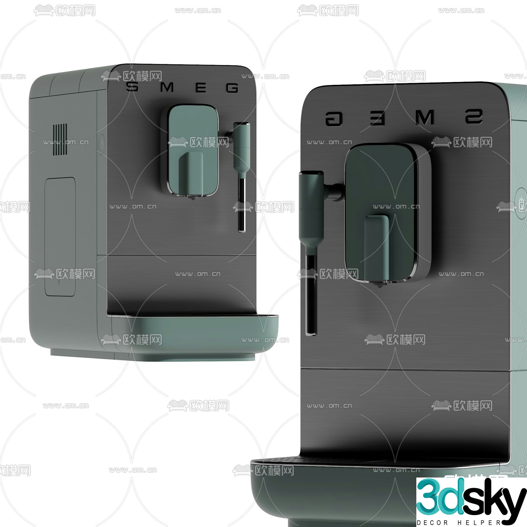 Simple coffee machine 3d model