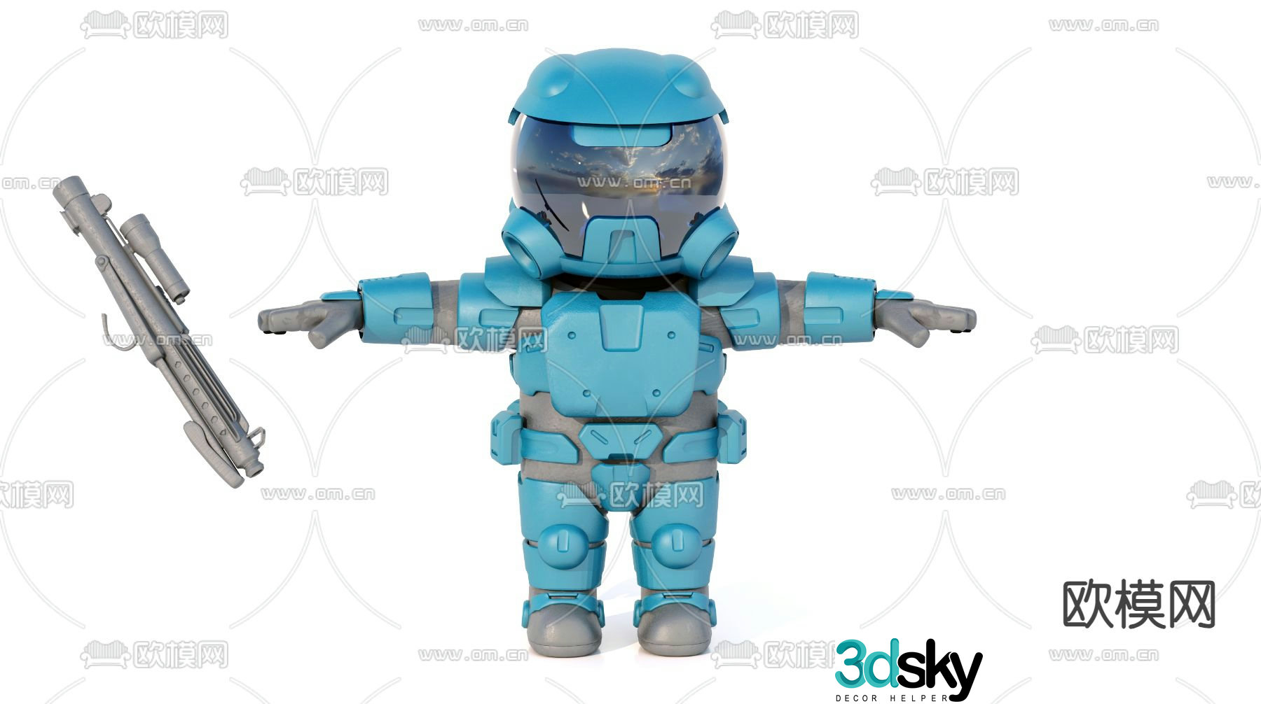 Robot Toy Hand Figure Trendy Toy 3D Model