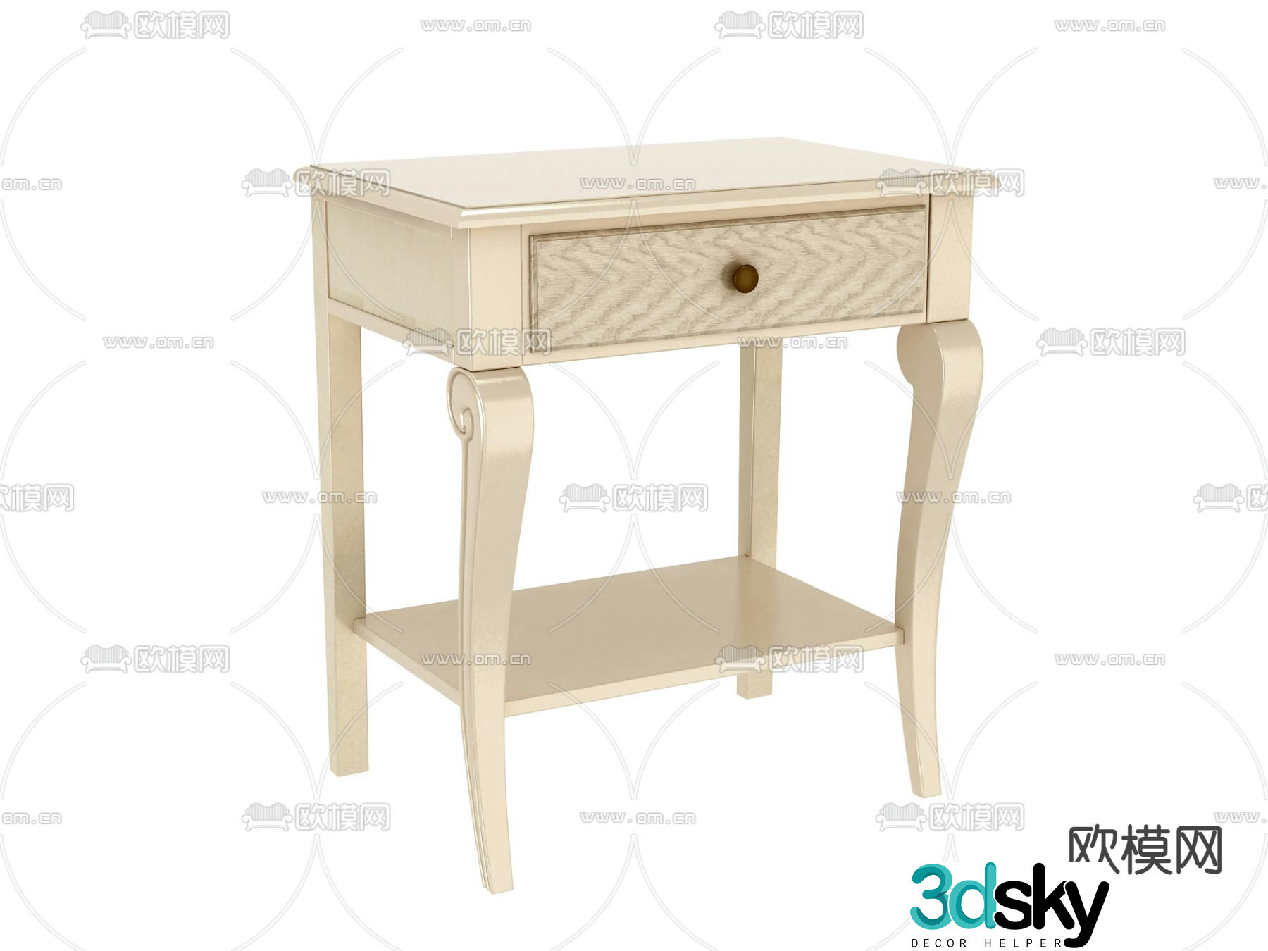 bedside table 3d model