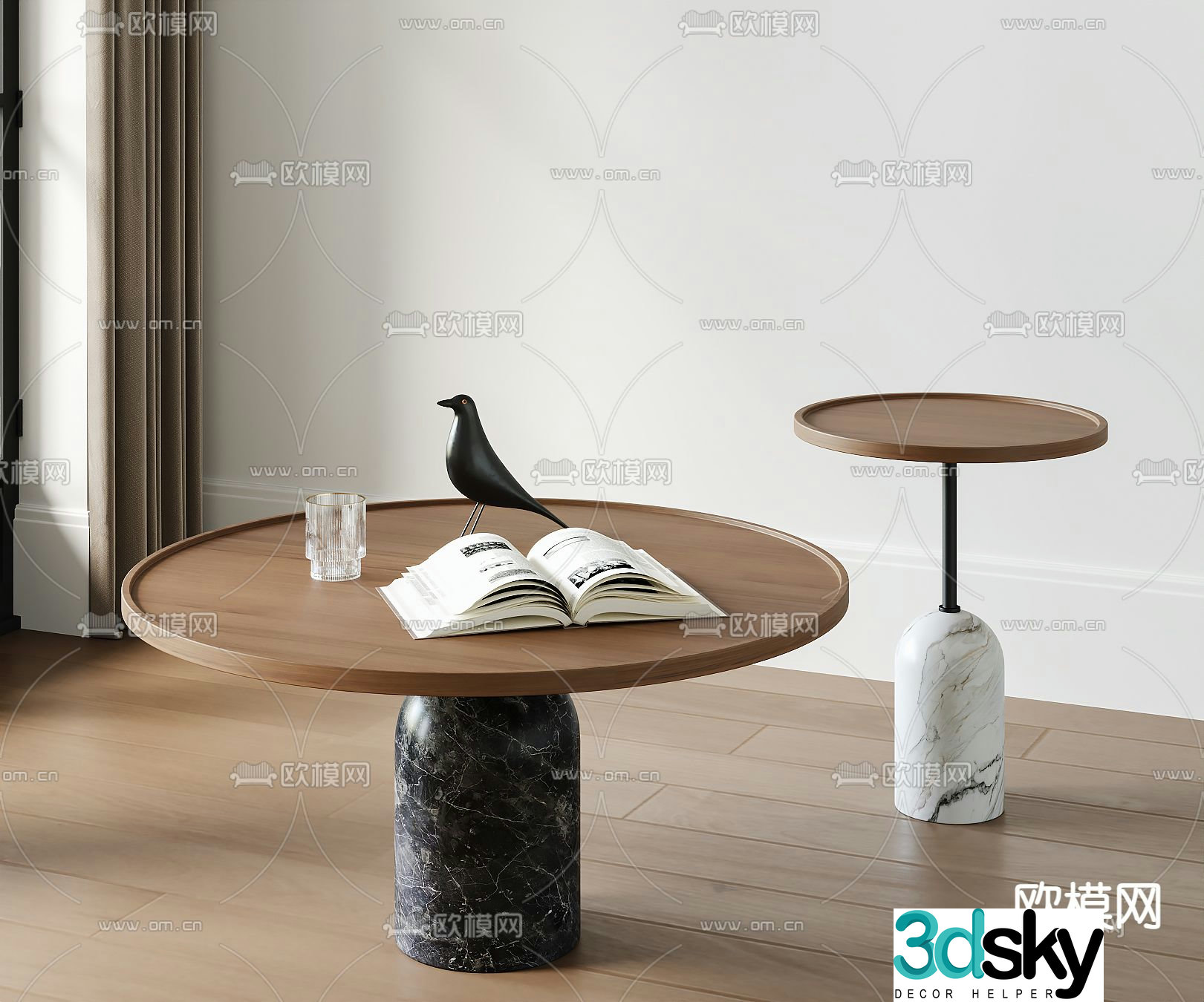 Porada mother-in-law coffee table 3d model