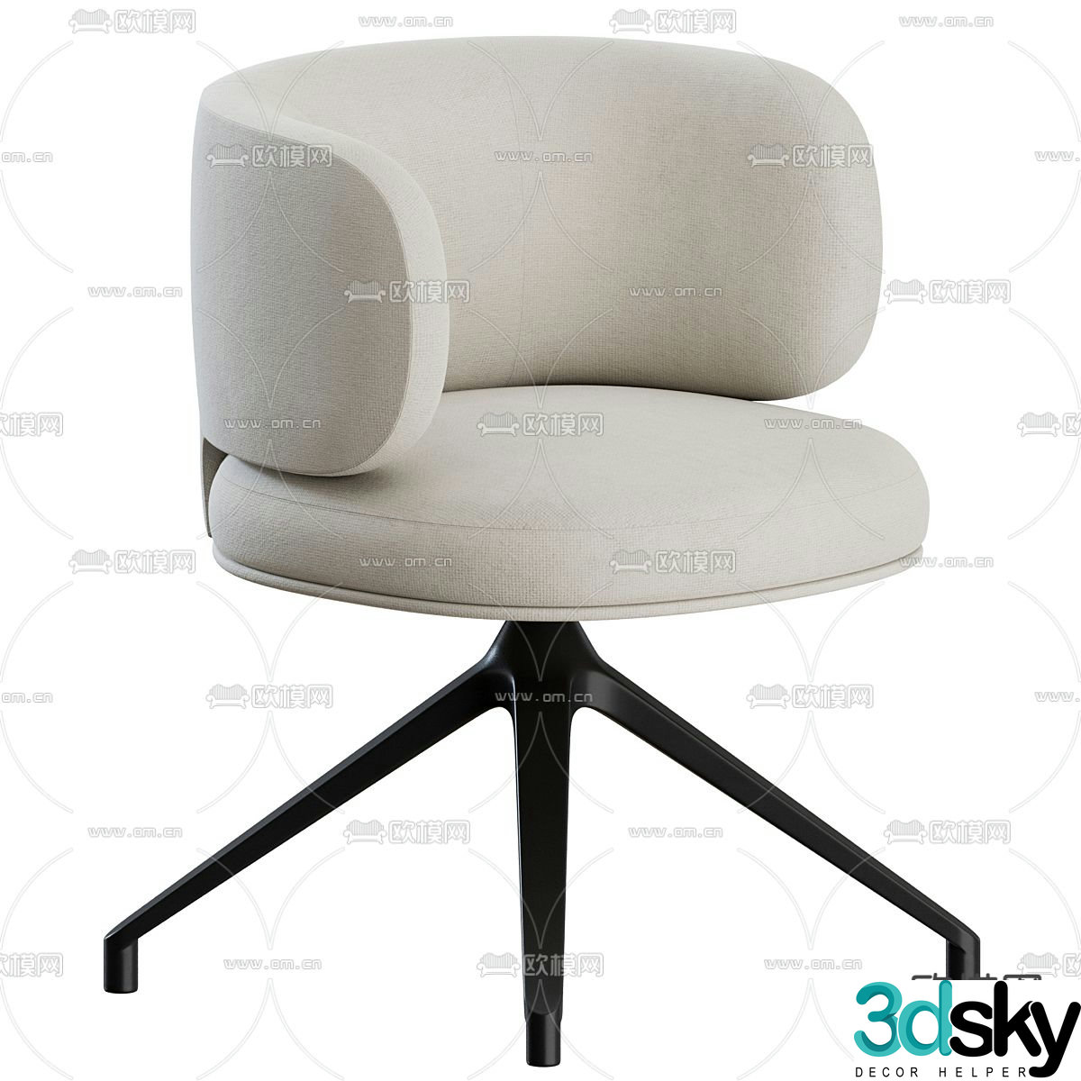 AKIKO office chair class chair 3d model