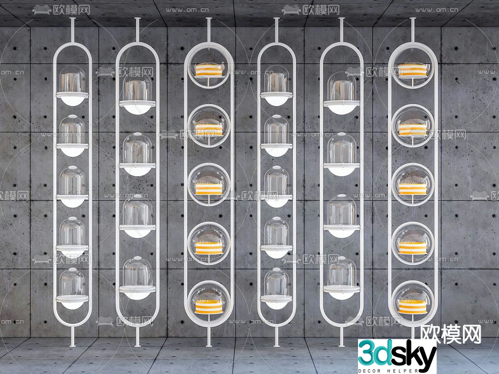 Cake display stand 3d model