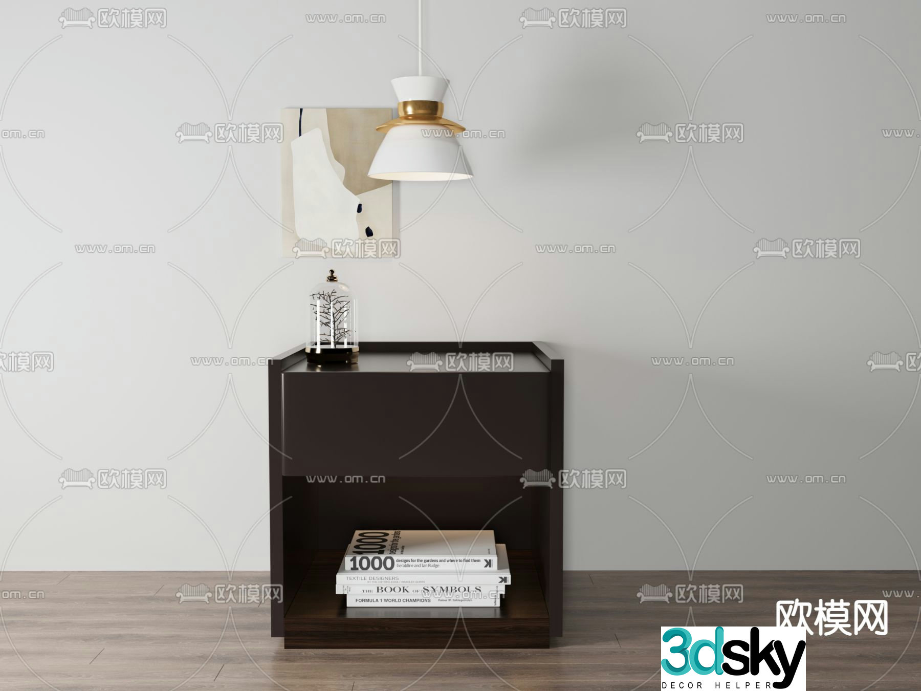 bedside table 3d model