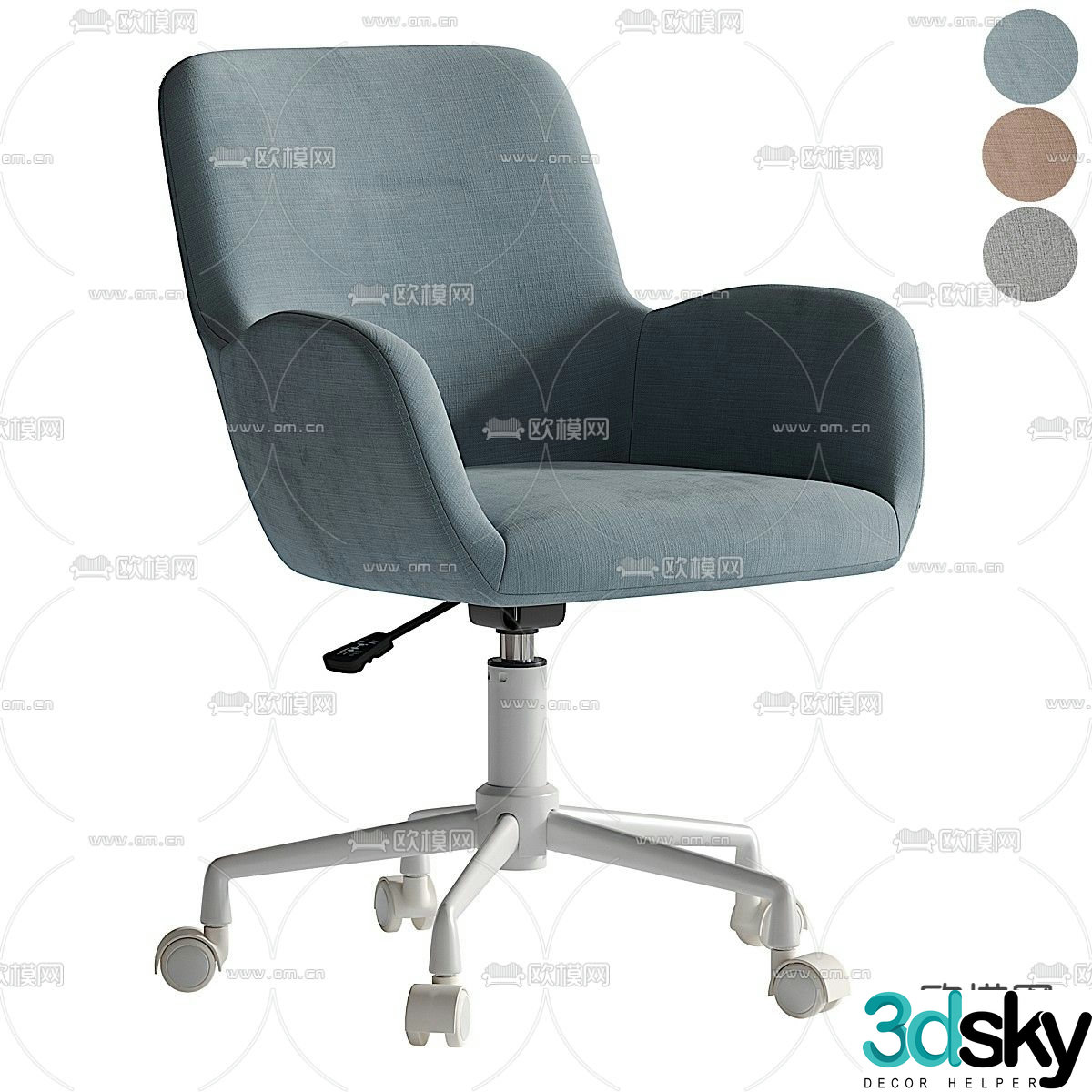 Frey Textile Sky office chair 3d model