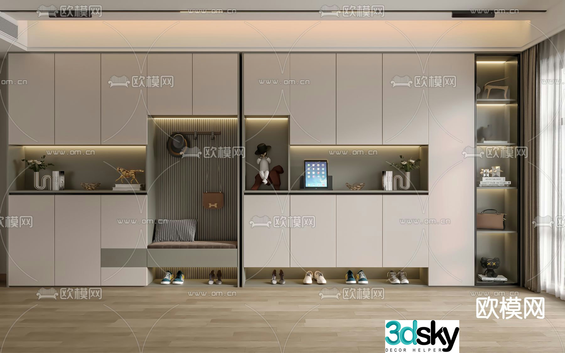Entrance shoe cabinet Entrance entrance 3D model