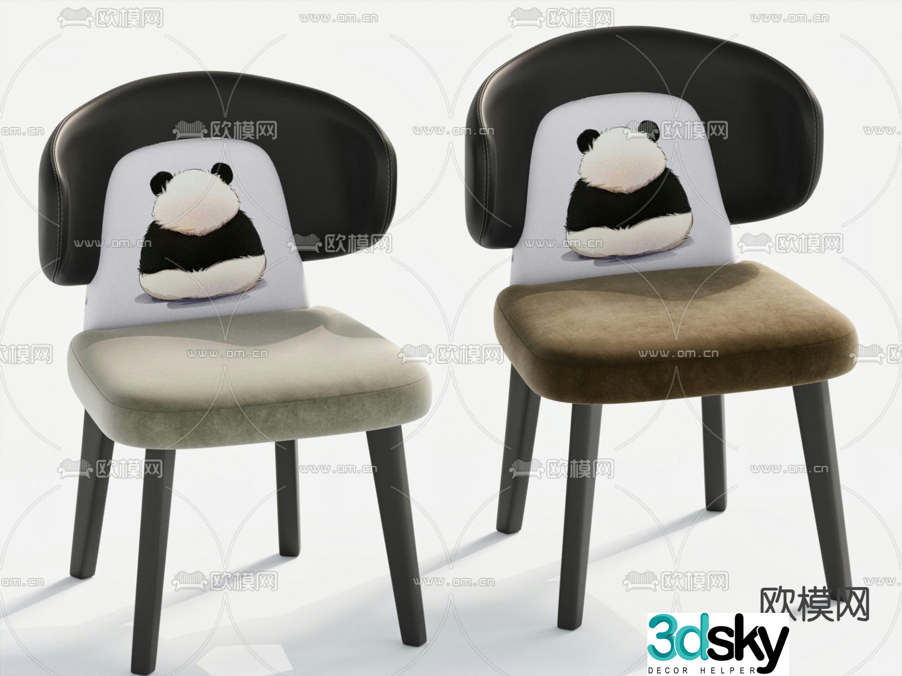 Cartoon stool children’s chair cartoon stool chair 3d model