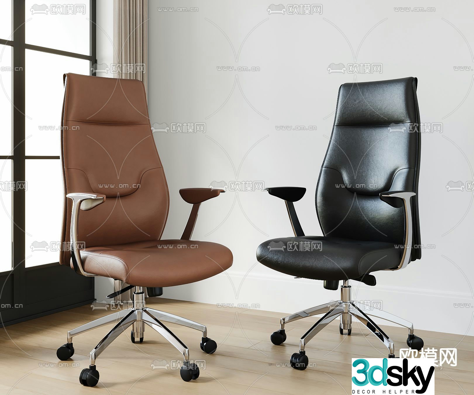 Boss chair office chair 3d model