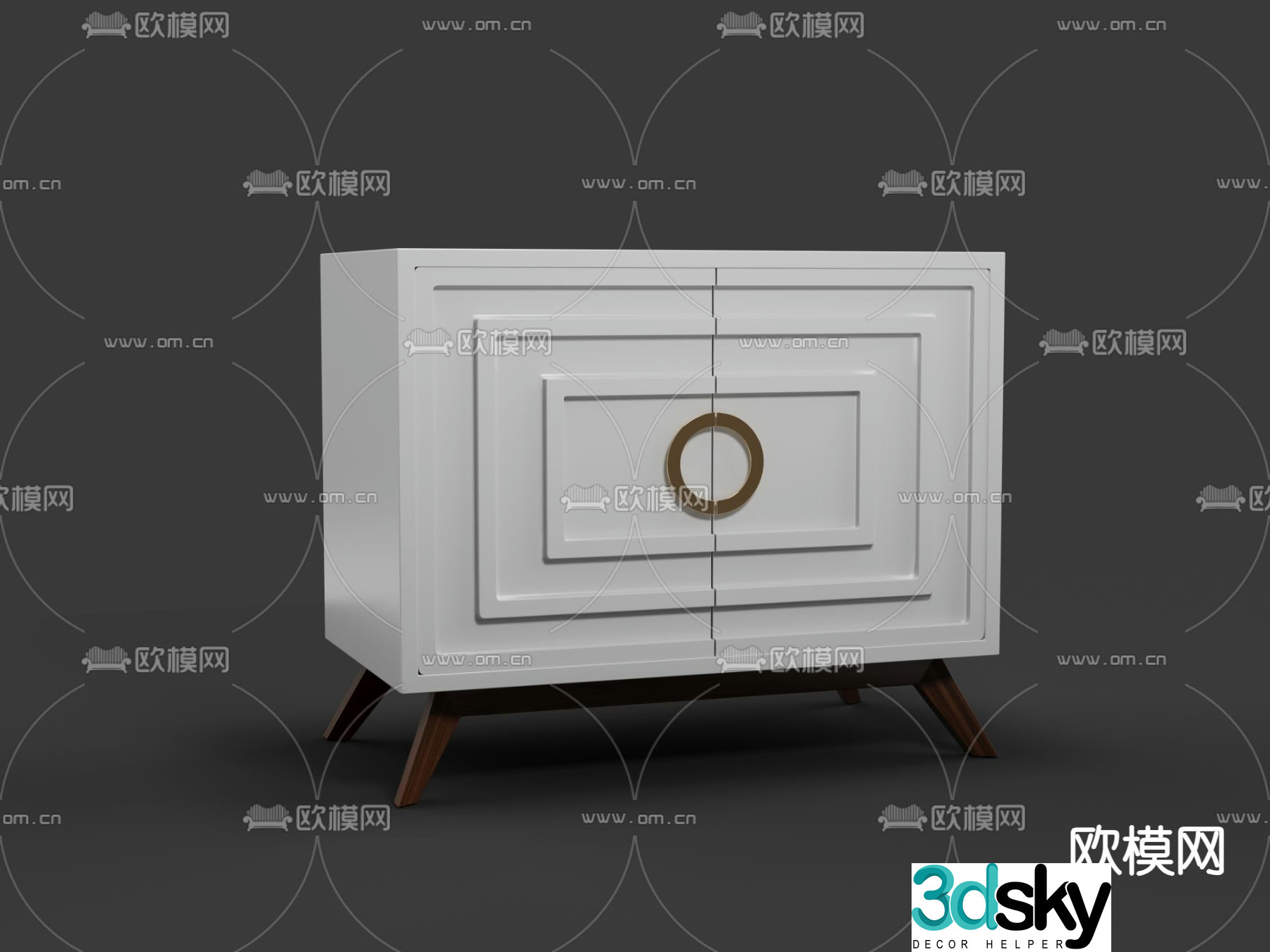 bedside table 3d model