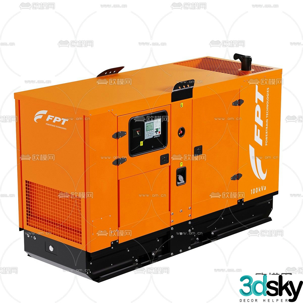 Diesel generator 3d model
