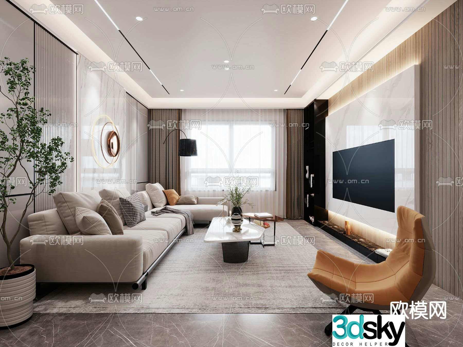 Furniture showroom whole house customized 3D model