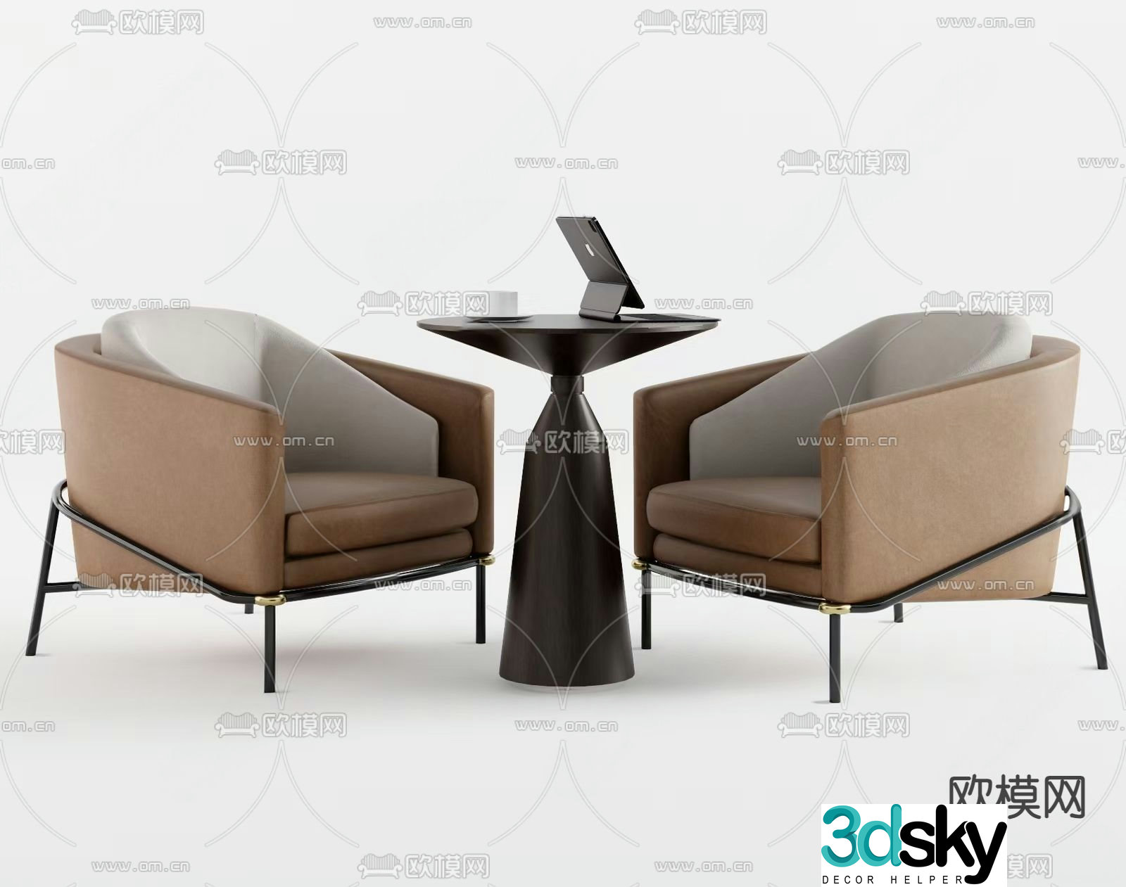 Leisure tables and chairs Negotiation tables and chairs 3d model