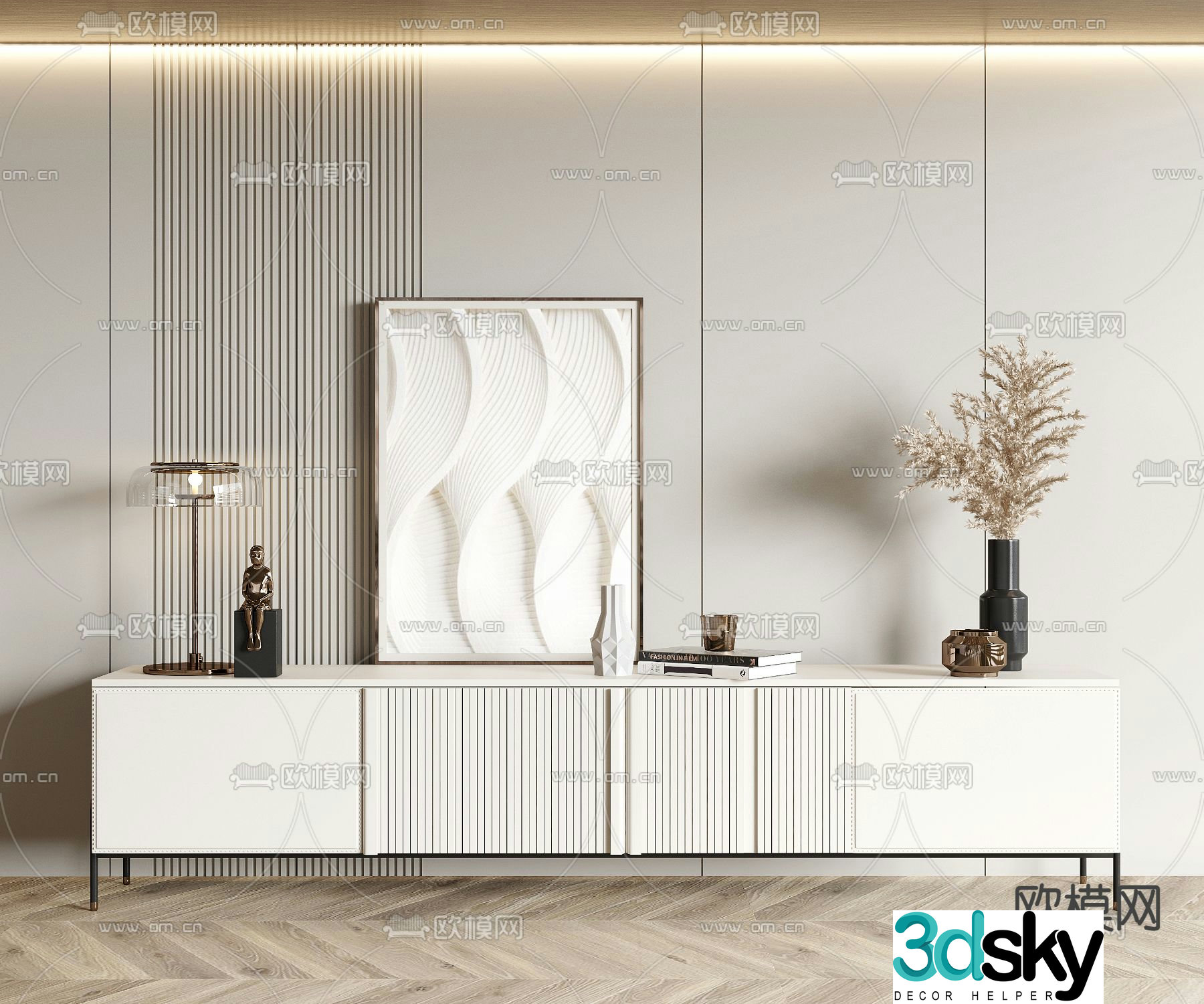 Modern TV cabinet 3d model