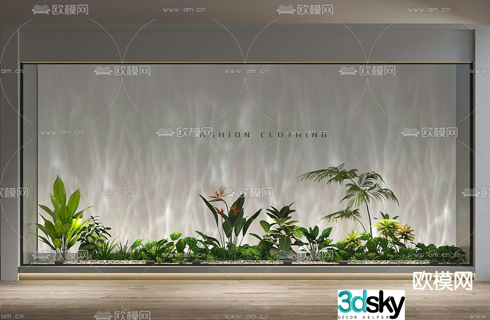 Water ripple lamp landscape lamp wall washer lamp 3d model