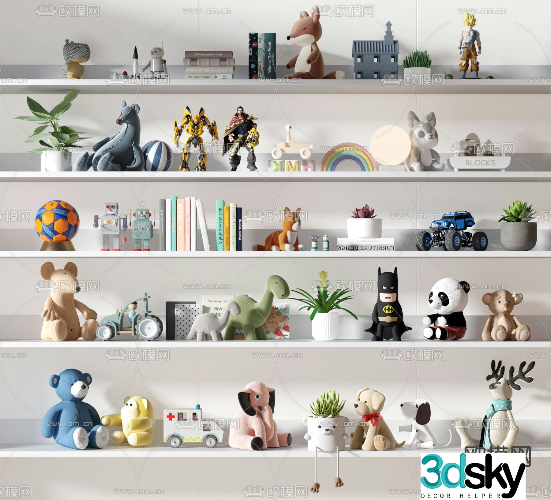 Children’s toys plush toys 3d model