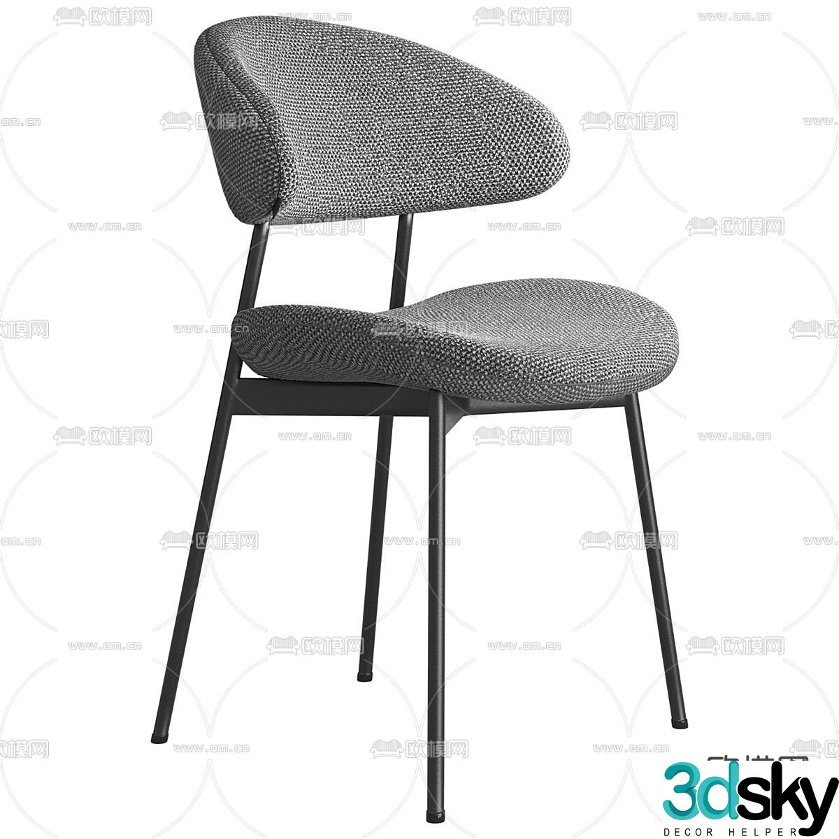 Fabric chair 3d model