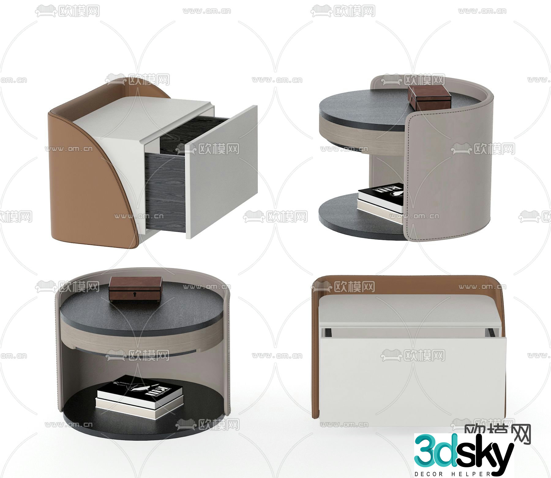 bedside table 3d model