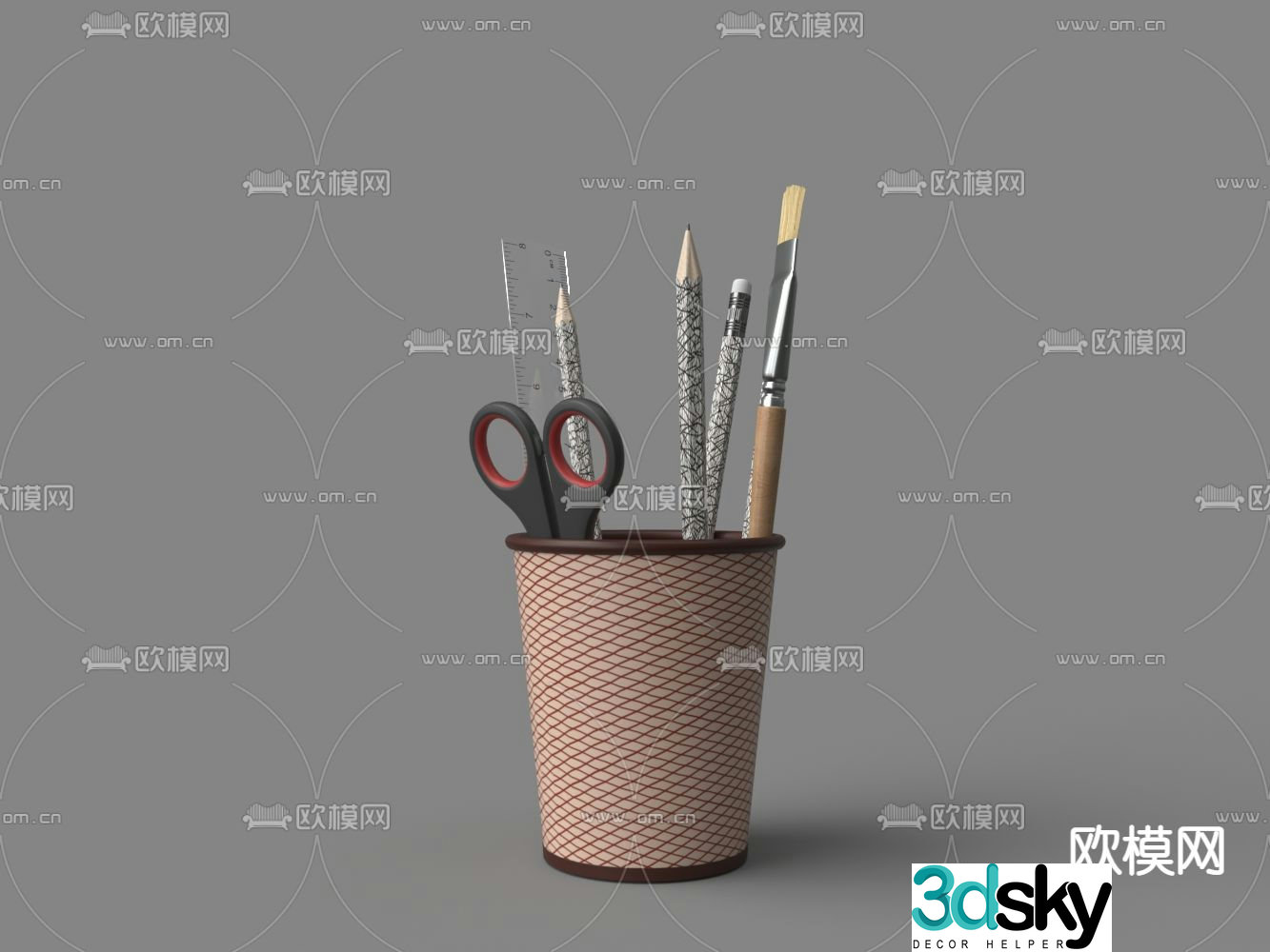 Pen holder 3d model