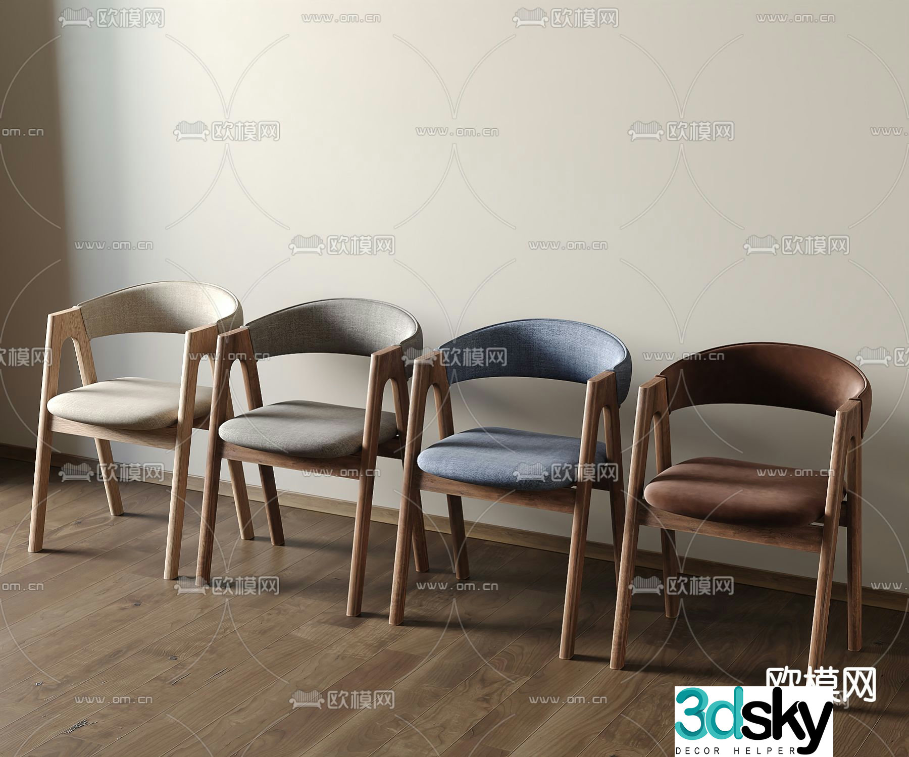 Medieval style chair dining chair armchair 3d model