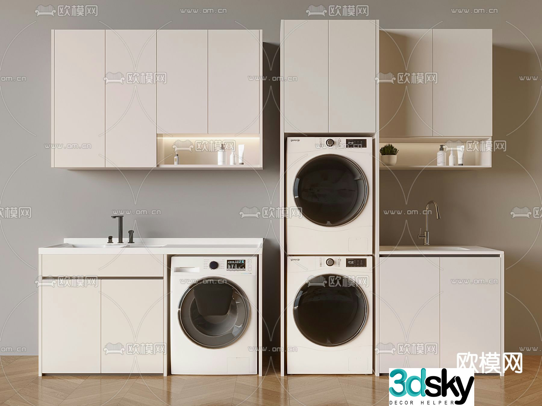 Washing machine cabinet 3d model