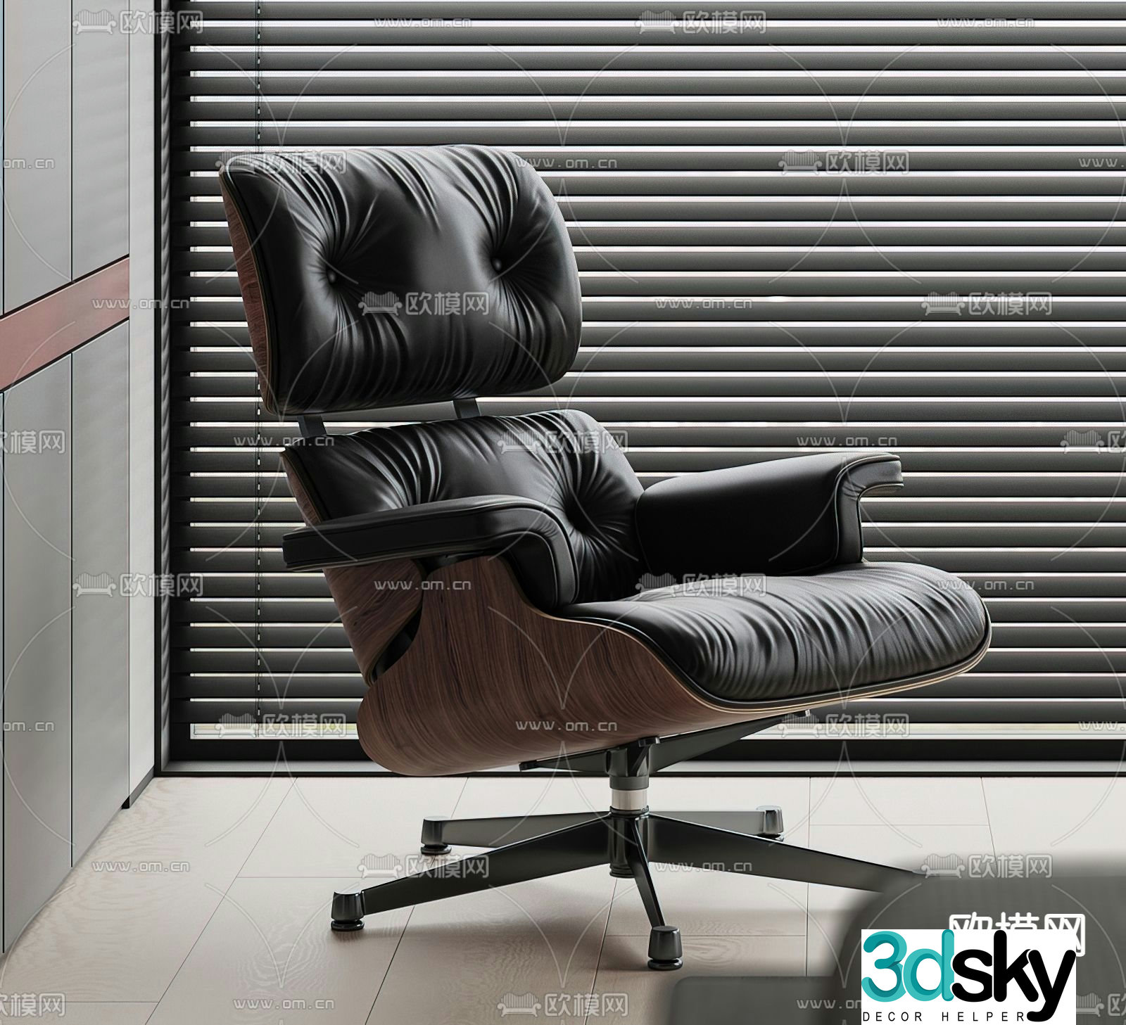 Eames chair leisure chair 3d model
