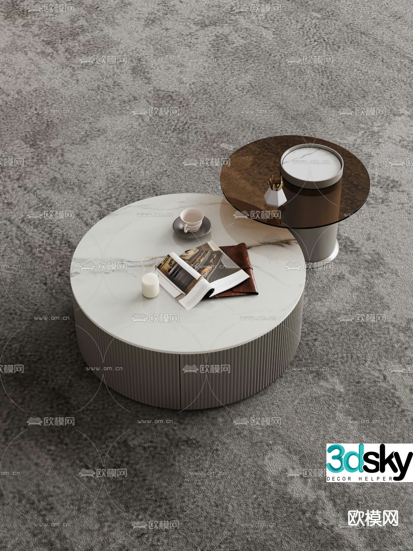 3D model of mother-in-law coffee table